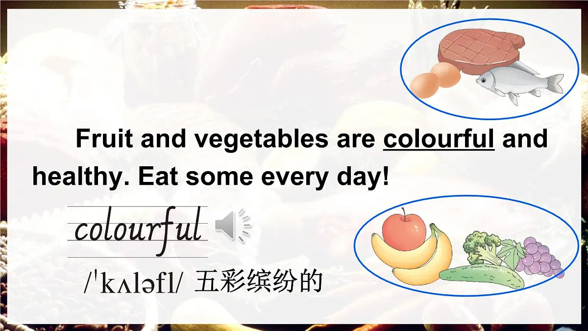三年级英语下册教学课件《Unit 4 Healthy food》Part B 第4课时第6页