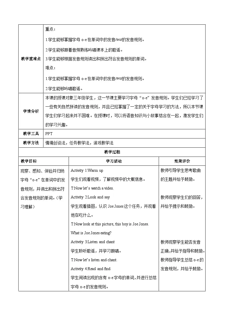 人教版(PEP2024)英语 三下Unit 4 第3课时 A spell教学设计第2页