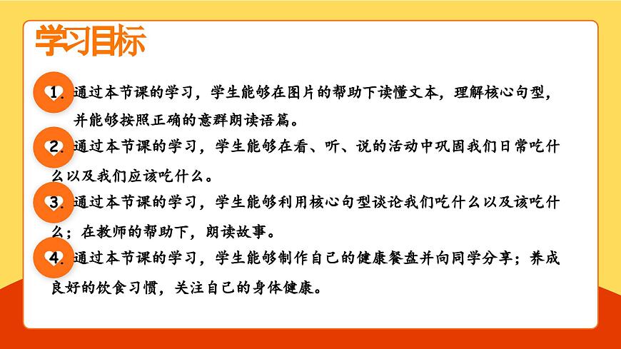 Unit 4 Healthy food Part B Read and write&Part C（課件）第2頁
