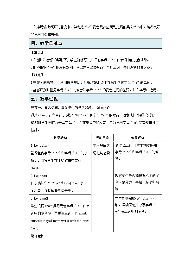 Unit 2 Expressing yourself Part A Let's spell 教案 英语人教版(2024)三年级下册第2页