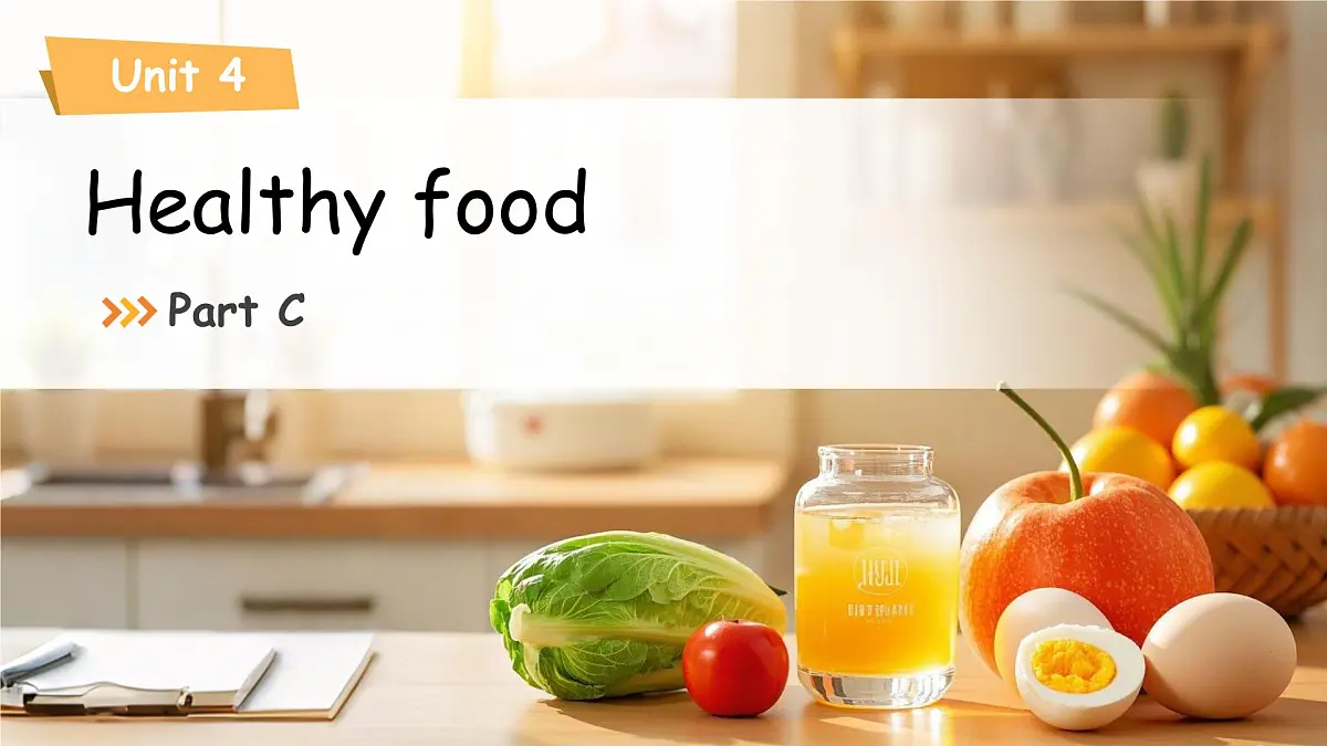 Unit 4 Healthy food Part C 课件 小学英语人教PEP(2024)三年级下册第1页
