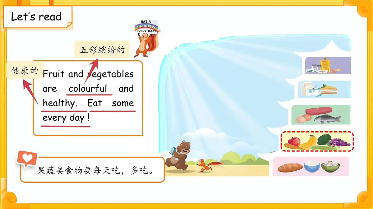 Unit 4 Healthy food Part C 课件 小学英语人教PEP(2024)三年级下册第8页