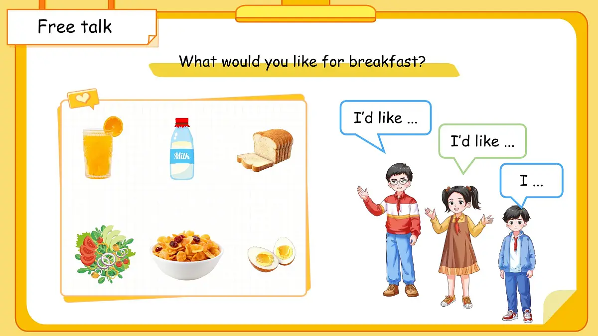 Unit 2 Lesson 2 A good lunch课件 英语冀教版(2024)三年级下册第5页