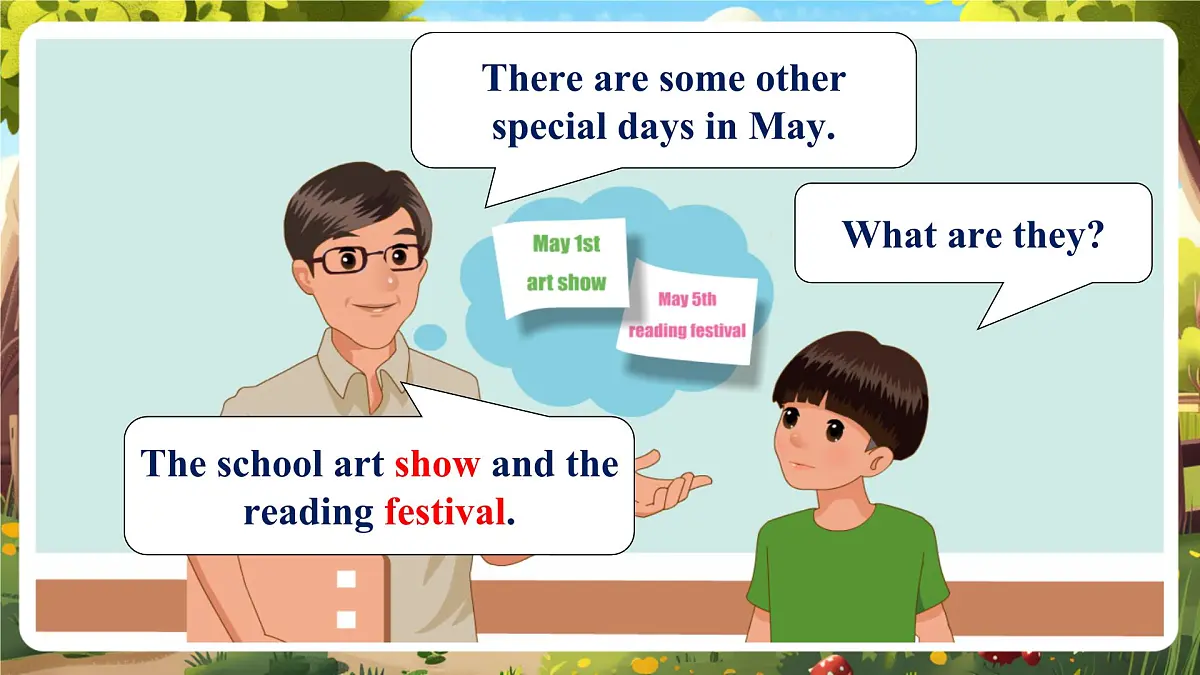 【精优公开课】Unit 4 When is the art show PA Let's learn 课件第5页