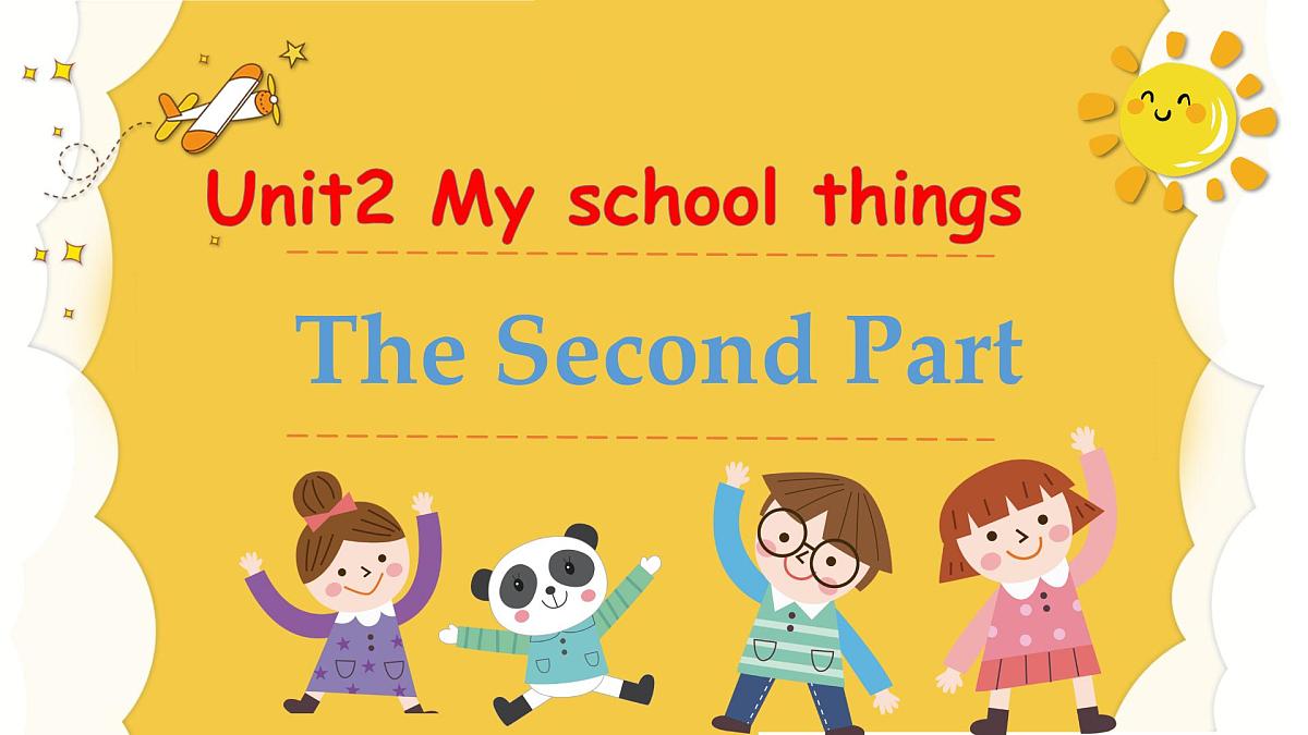 unit 2 My school things-part 2第1页
