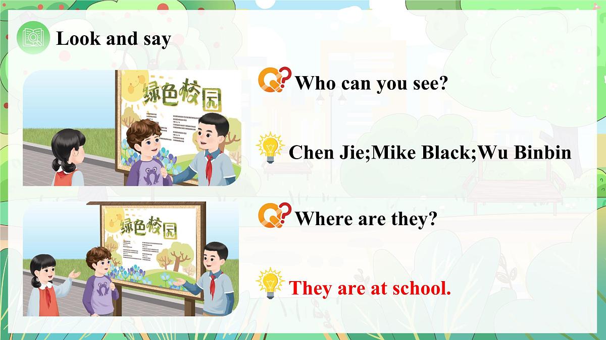 Unit 4 课时 4 Part B Let's talk&Look and discuss第5页