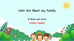 新人教PEP小學(xué)英語四上 Unit6 第5課時單元整體課件
