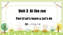 小学人教版PEP（2024）Unit 3 At the zoo Part A教学课件ppt