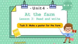 新人教PEP小學(xué)英語四下 Unit4 B Read and Write第3課時課件