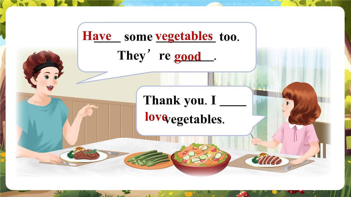 【精优公开课】Unit 4 Healthy food PB Let's learn 课件第6页