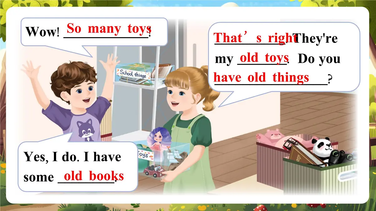 【精优公开课】Unit 5 Old toys PA Let's learn 课件第5页