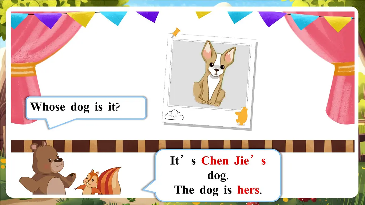 【精优公开课】Unit 5 Whose dog is this PB Let's talk 课件第5页
