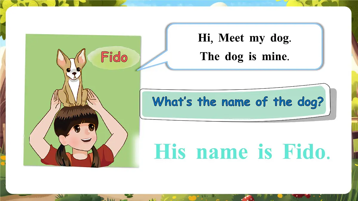 【精优公开课】Unit 5 Whose dog is this PB Let's talk 课件第6页