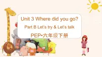 小学人教版PEP（2024）Unit 3 Where did you go? Part B教学课件ppt