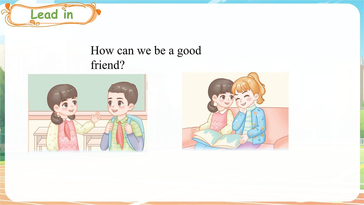 人教版PEP(2024)英语三年级上册 Unit 1 Making friends Part B(3)Start to read(课件)第2页