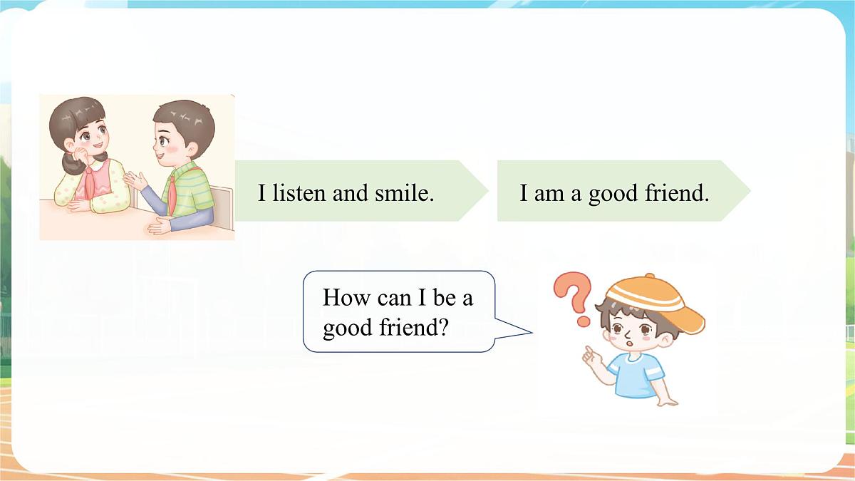人教版PEP(2024)英语三年级上册 Unit 1 Making friends Part B(3)Start to read(课件)第4页