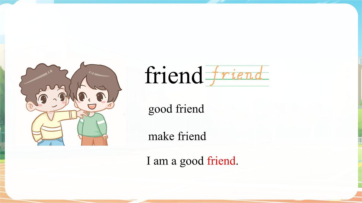 人教版PEP(2024)英语三年级上册 Unit 1 Making friends Part B(3)Start to read(课件)第8页