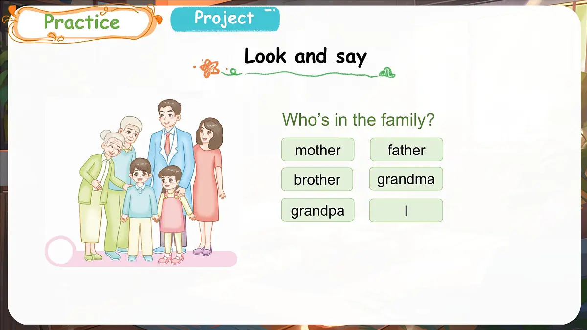 人教版PEP(2024)英语三年级上册 Unit 2 Different families Part C(课件)第5页