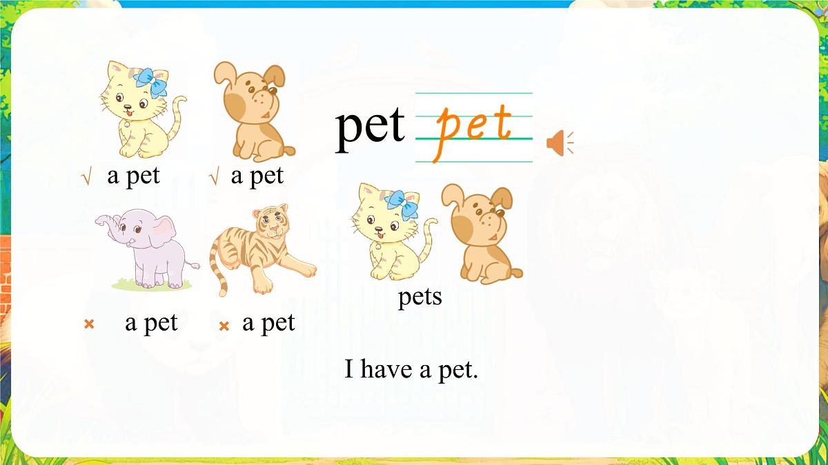 人教版PEP(2024)英语三年级上册 Unit 3 Amazing animals Part A(1)Let's talk~Do a survey(课件)第5页