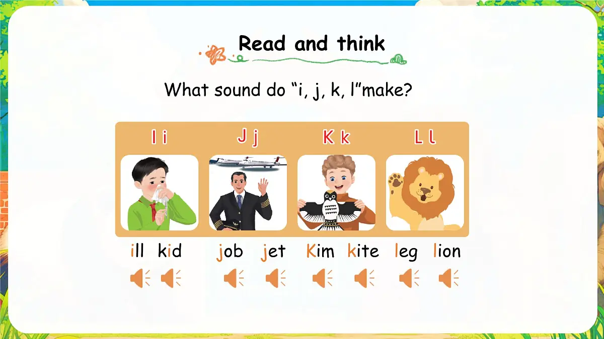 人教版PEP(2024)英语三年级上册 Unit 3 Amazing animals Part A (3) Letters and sounds(课件)第7页