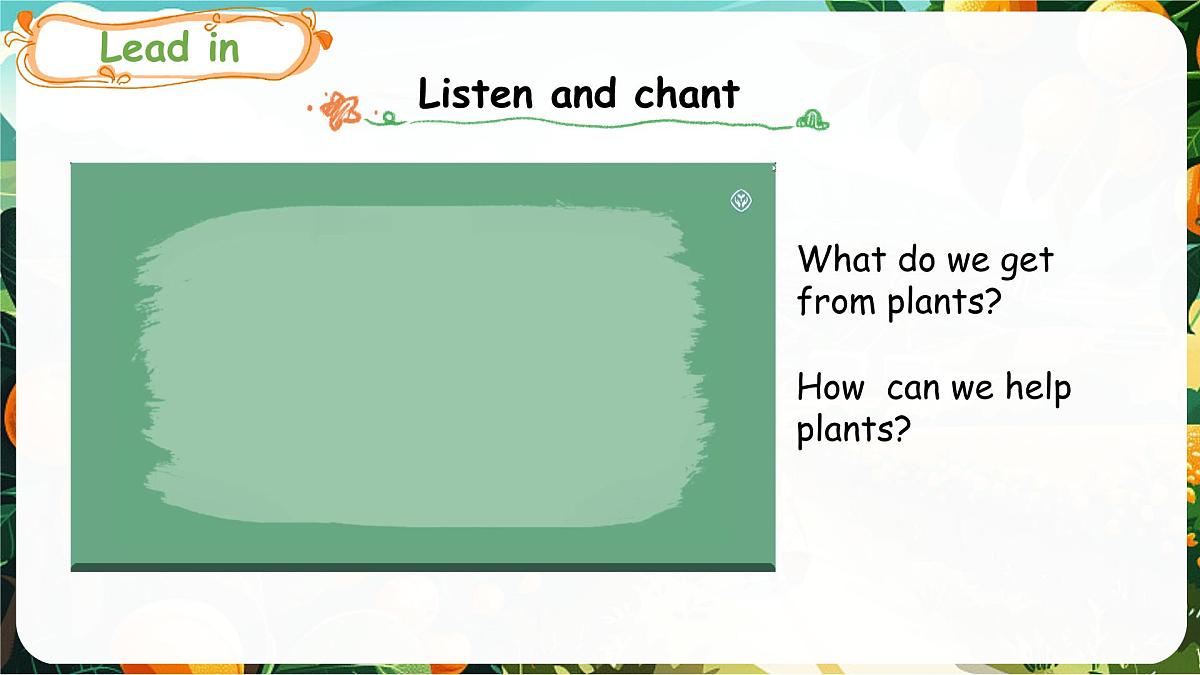 人教版PEP(2024)英语三年级上册 Unit 4 Plants around us Part B (2) Let's learn~Listen and chant(课件)第2页
