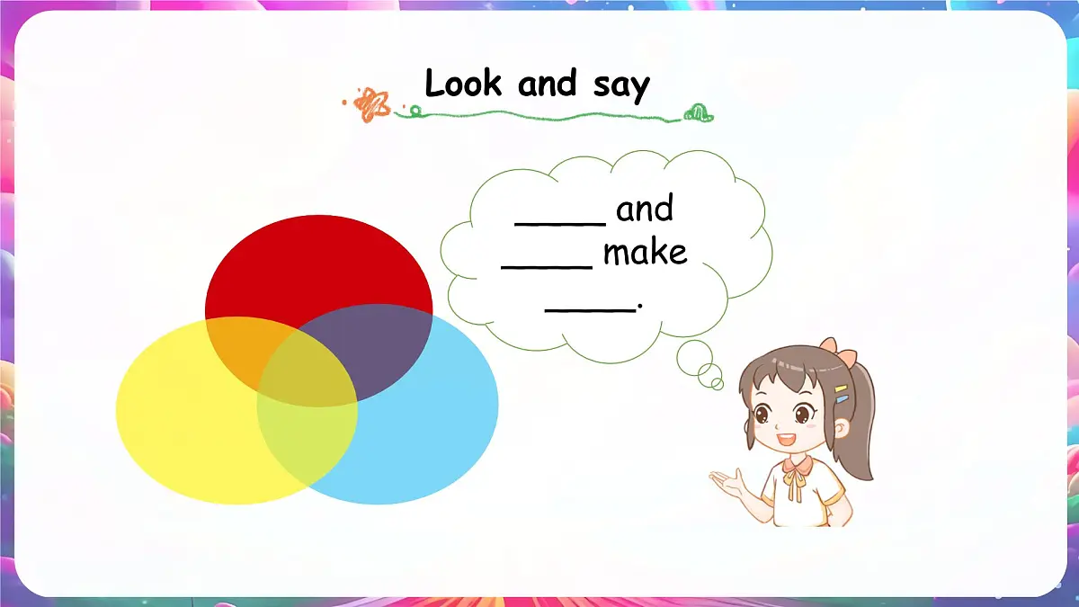 人教版PEP(2024)英语三年级上册 Unit 5 The colourful world Part A (2) Let's learn~Listen and chant(课件)第3页