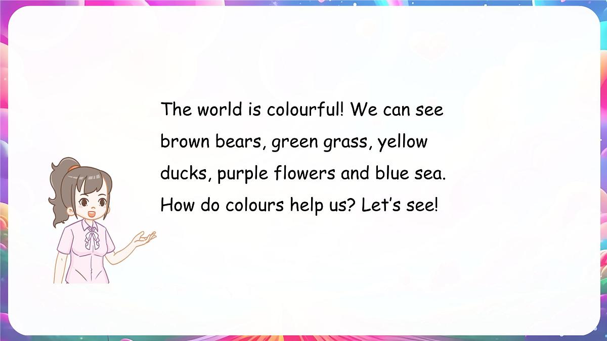 人教版PEP(2024)英语三年级上册 Unit 5 The colourful world Part B(1)Let’s talk ~ Draw and say(课件)第5页