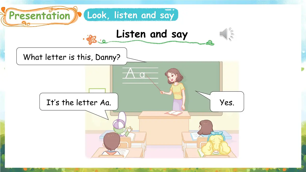 冀教版(三起)(2024)英语三年级上册 Unit 2 My school Lesson 2 In the classroom(课件)第4页