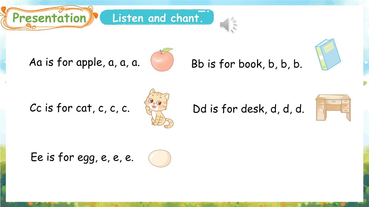 冀教版(三起)(2024)英语三年级上册 Unit 2 My school Lesson 4 Fun with letters(课件)第5页