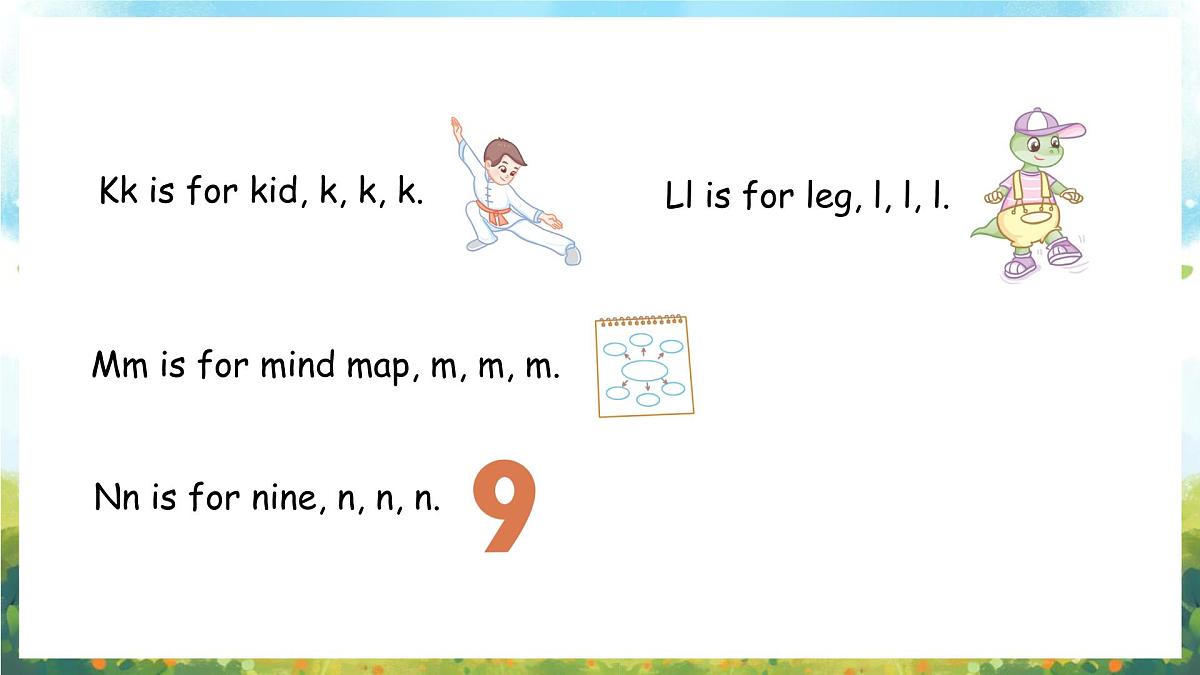 冀教版(三起)(2024)英语三年级上册 Unit 2 My school Lesson 4 Fun with letters(课件)第7页