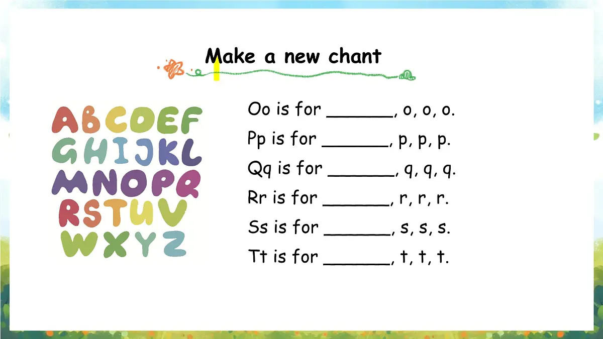 冀教版(三起)(2024)英语三年级上册 Unit 3 Colours and letters Lesson 4 My letter book(课件)第6页