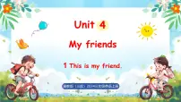 冀教版(三起)2024三年级上册(2024)Unit 4 My friends1 This is my friend.教学演示ppt课件