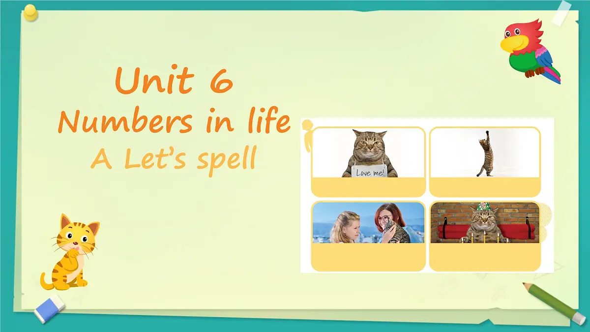 Unit 6 Numbers in life Part A Let's spell 课件 2024-2025学年人教PEP版英语三年级下册第1页