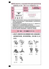 2025北京朝阳三年级（下）期末真题英语试卷