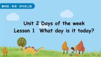 英语四年级上册（2024）Unit 2 Days of the weekLesson1 What day is it today?集体备课课件ppt