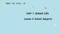 小学英语冀教版（三起）2024四年级上册（2024）Lesson 2 School subjects教课内容课件ppt