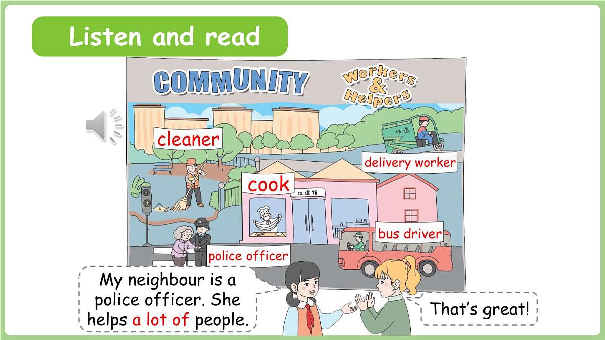 Unit 4 Helping in the community Part A 第2课时课件2025-2026学年度人教PEP英语四年级上册第7页