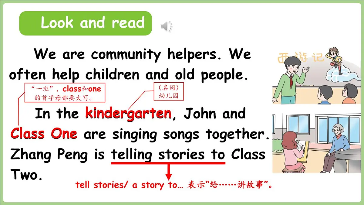 Unit 4 Helping in the community Part B 第6课时课件2025-2026学年度人教PEP英语四年级上册第4页