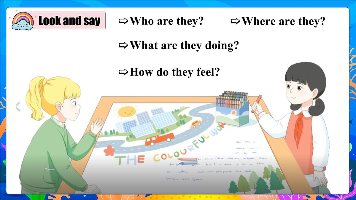 Unit 5 第4课时(教学课件)Part B Let's talk&Draw and say第8页