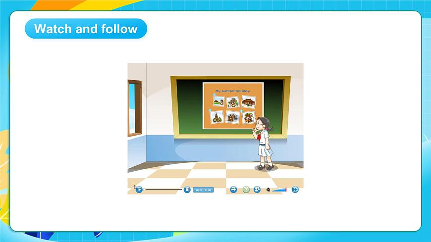 滬教牛津版（六三制一起）英語六上 Module 1 Unit 2《My summer holiday》第2課時 課件第7頁