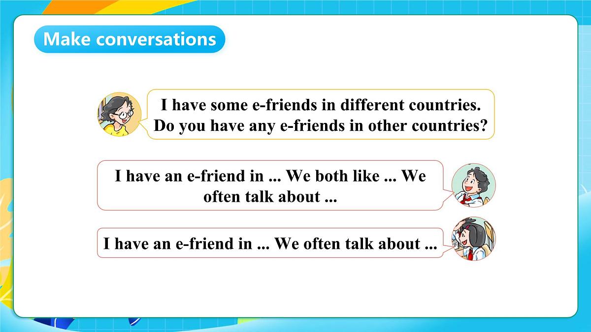 沪教牛津版(六三制一起)英语六上 Module 2 Unit 6《E-friends》第2课时 课件第3页