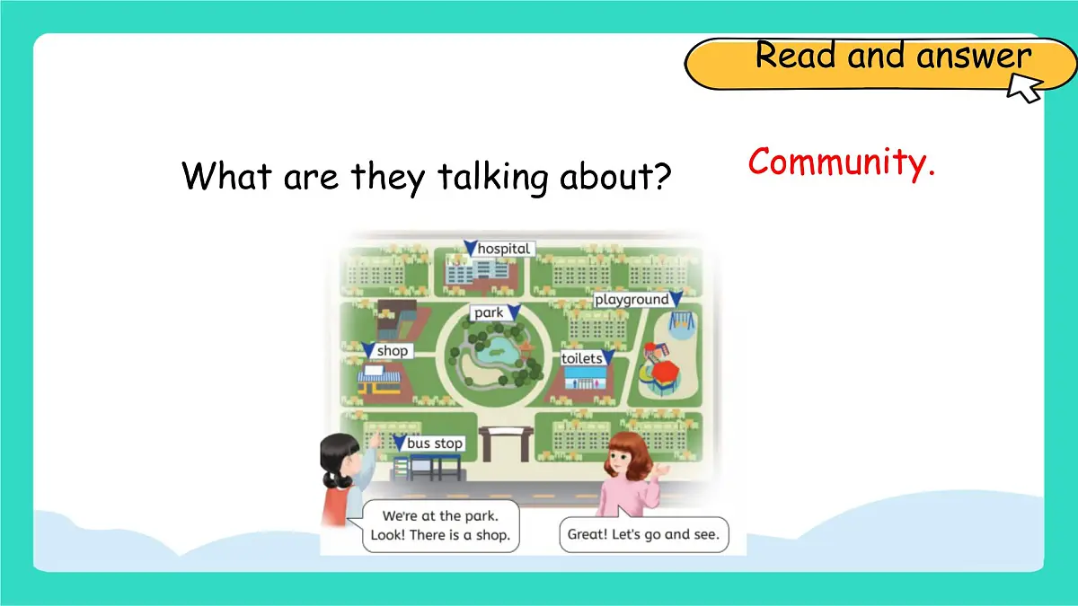 人教版PEP英语四年级上册Unit 3 Places we live in Part A Let's learn & Choose, stick and say课件第3页