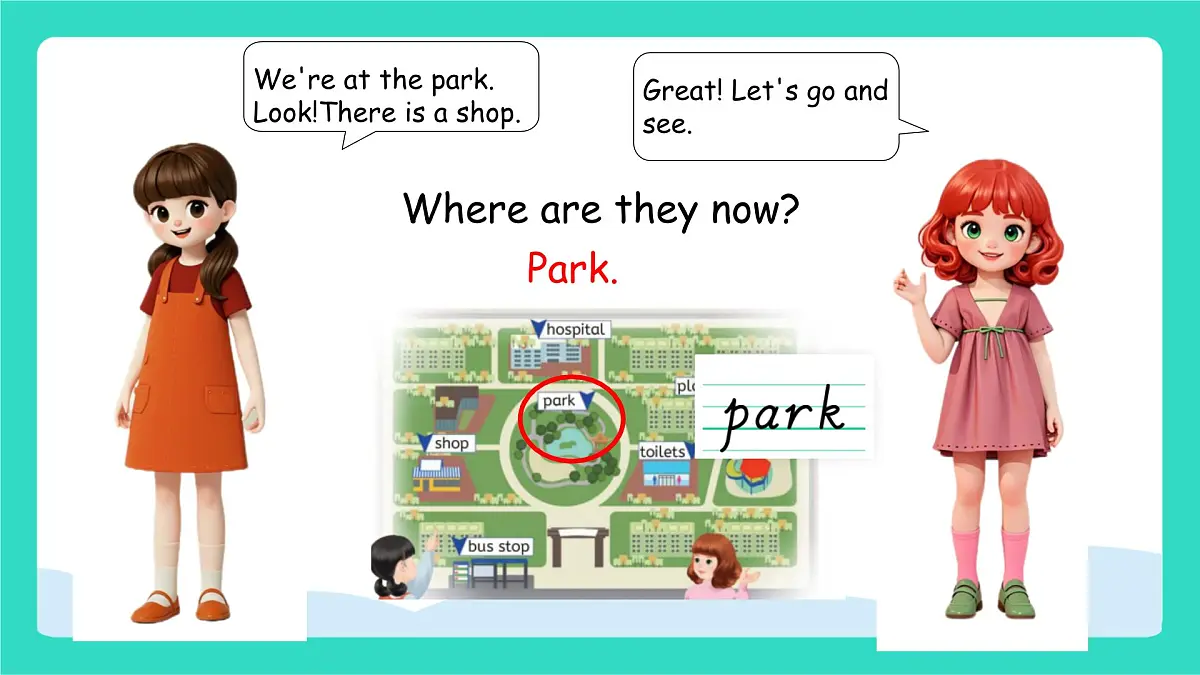 人教版PEP英语四年级上册Unit 3 Places we live in Part A Let's learn & Choose, stick and say课件第4页