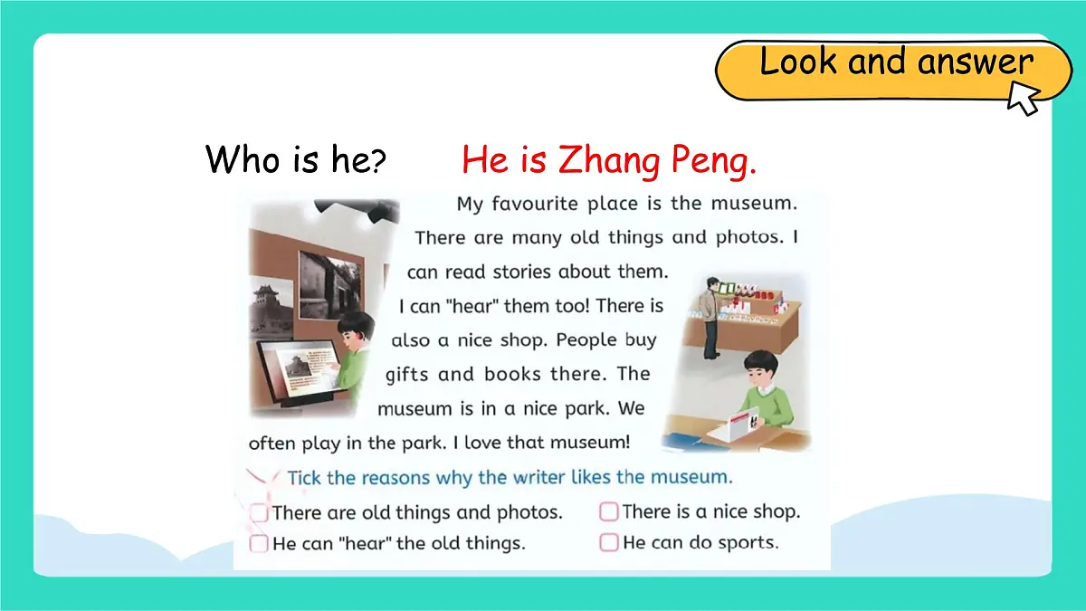 人教版PEP英语四年级上册Unit 3 Places we live in Part B Read and write课件第4页