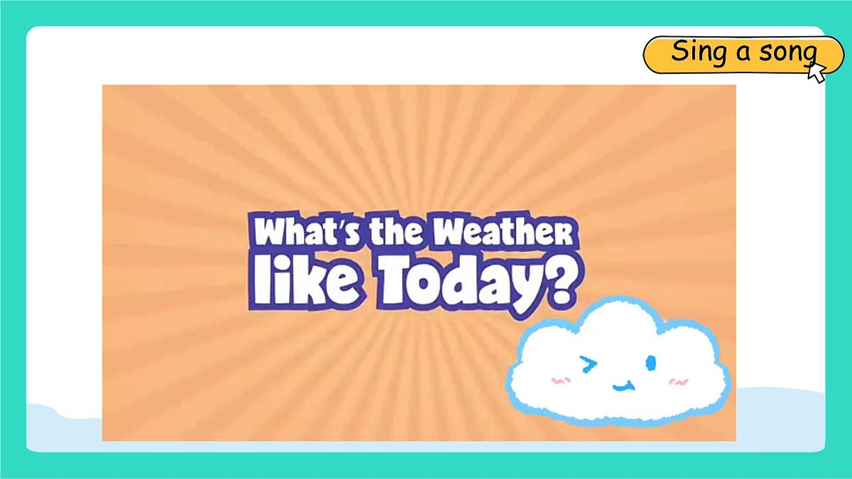 人教版PEP英语四年级上册Unit 5 The weather and us Part B Let's learn & Play a wheel game课件第3页