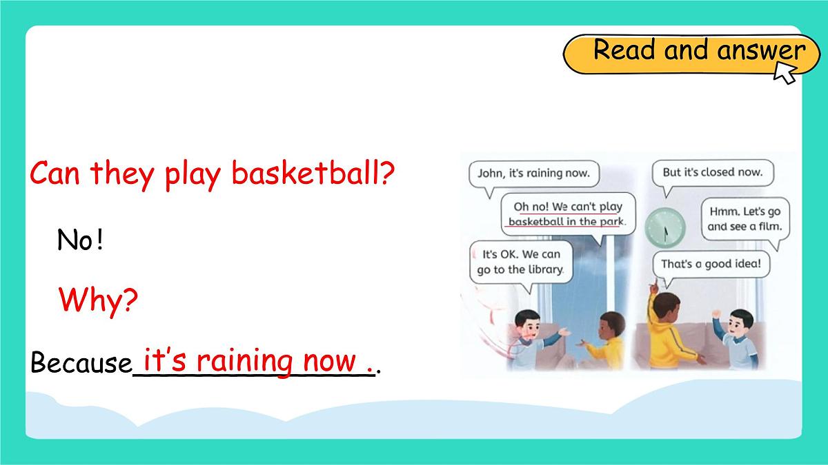 人教版PEP英语四年级上册Unit 5 The weather and us Part B Let's talk & Choose and say课件第7页