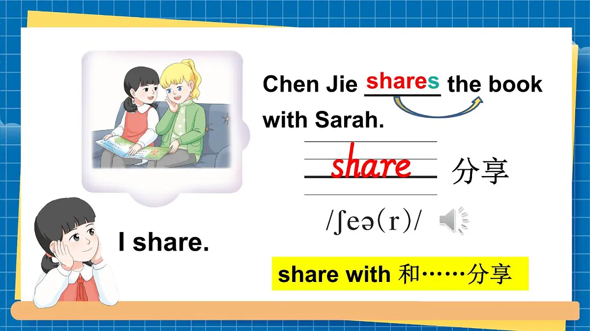 人教英语三上Unit 1 Making friends Part B Let’s learn & Let’s talk第4课时(课件)第8页