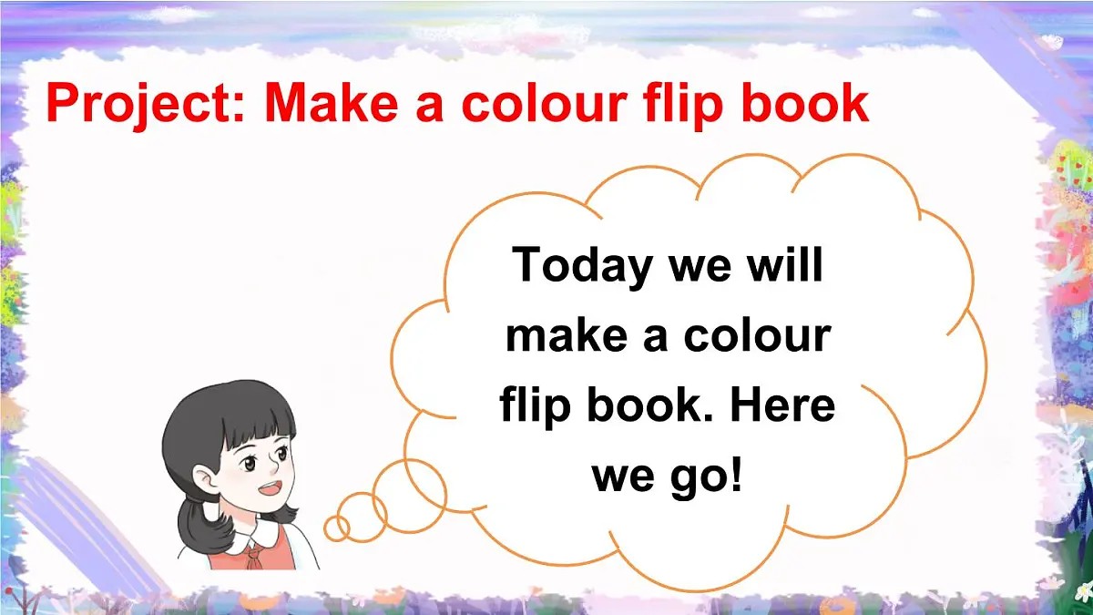 人教英语三上Unit 5 The colourful world Part C 第6课时(课件)第3页