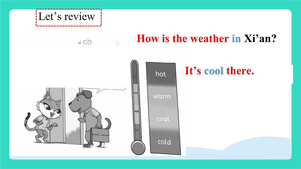 人教精通版英语四年级上册Unit 3 Weather lesson 2(课件)第4页