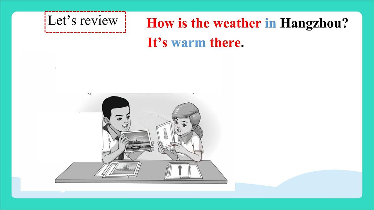 人教精通版英语四年级上册Unit 3 Weather lesson 2(课件)第5页
